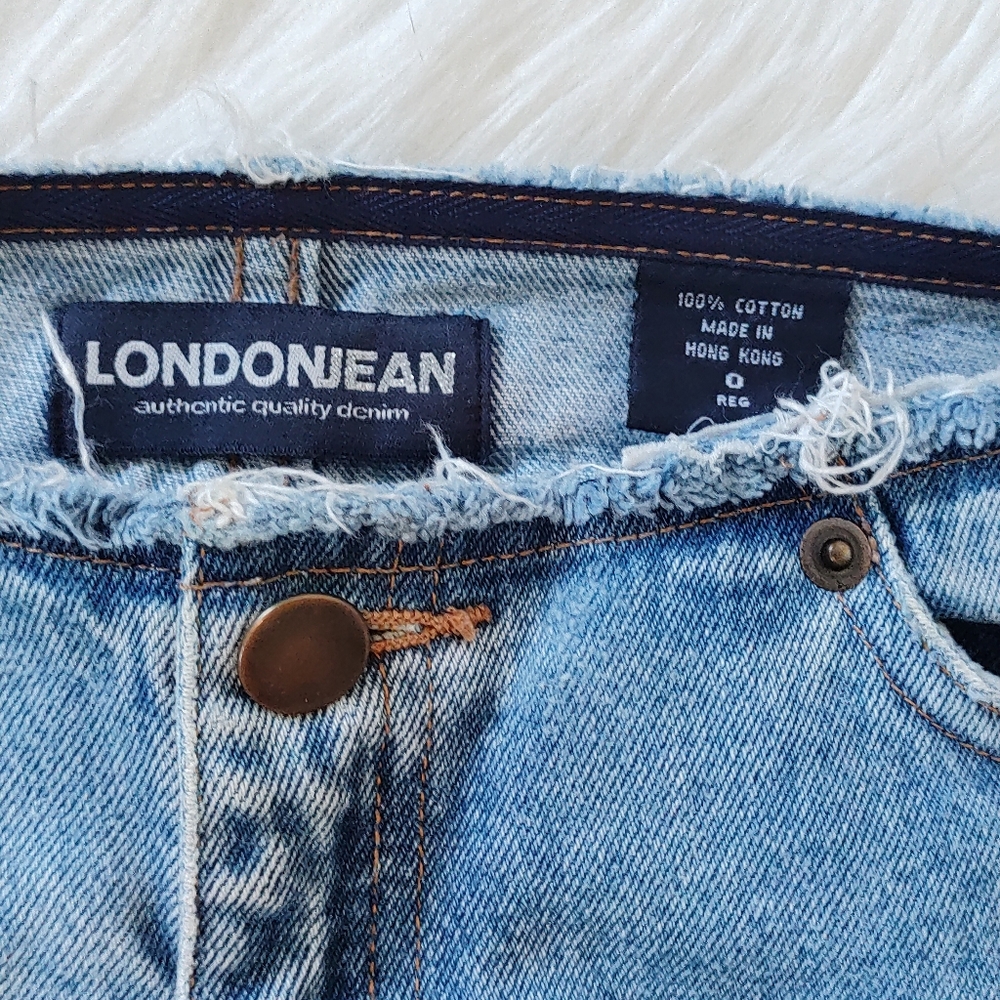 Victoria Secret London Mid-Rise distressed Flare Jeans Sz. 0 RARE - Picture 12 of 14